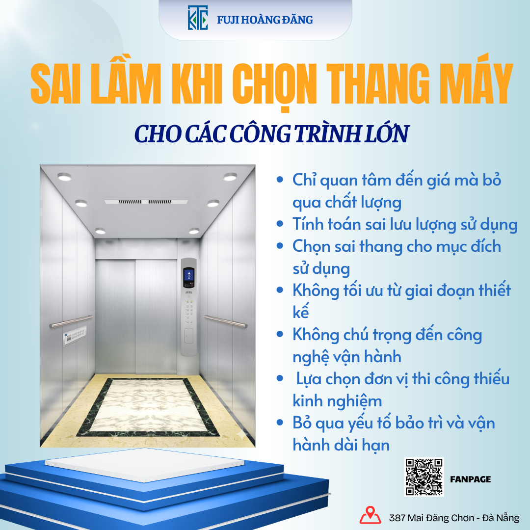 Những sai lầm dễ gặp phải khi chọn lắp đặt thang máy cho các công trình 