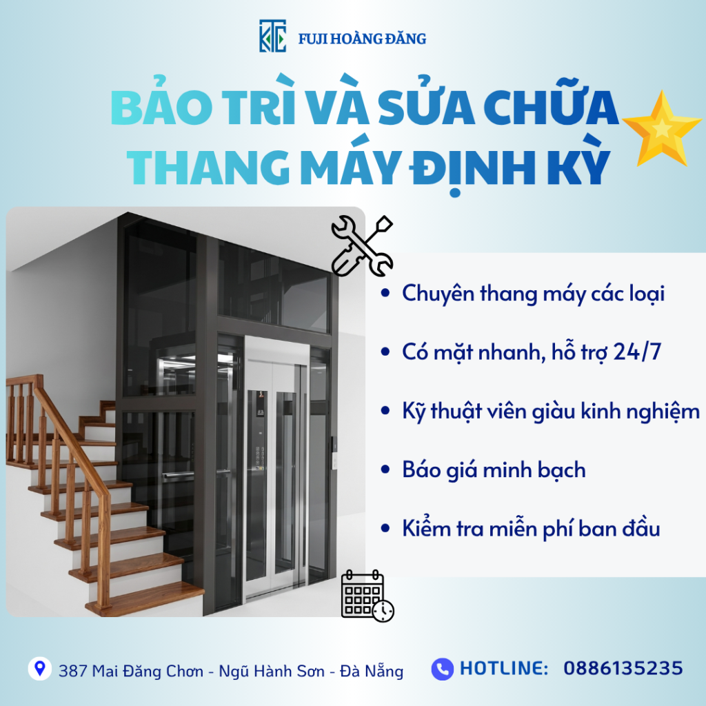 Những ưu điểm khi bảo trì thang máy định kỳ tại Fuji Hoàng Đăng